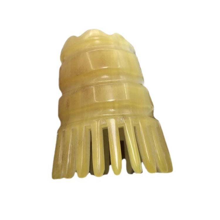 Pennello per shampoo corto a pettine cilindrico in corno, colore casuale, Brush