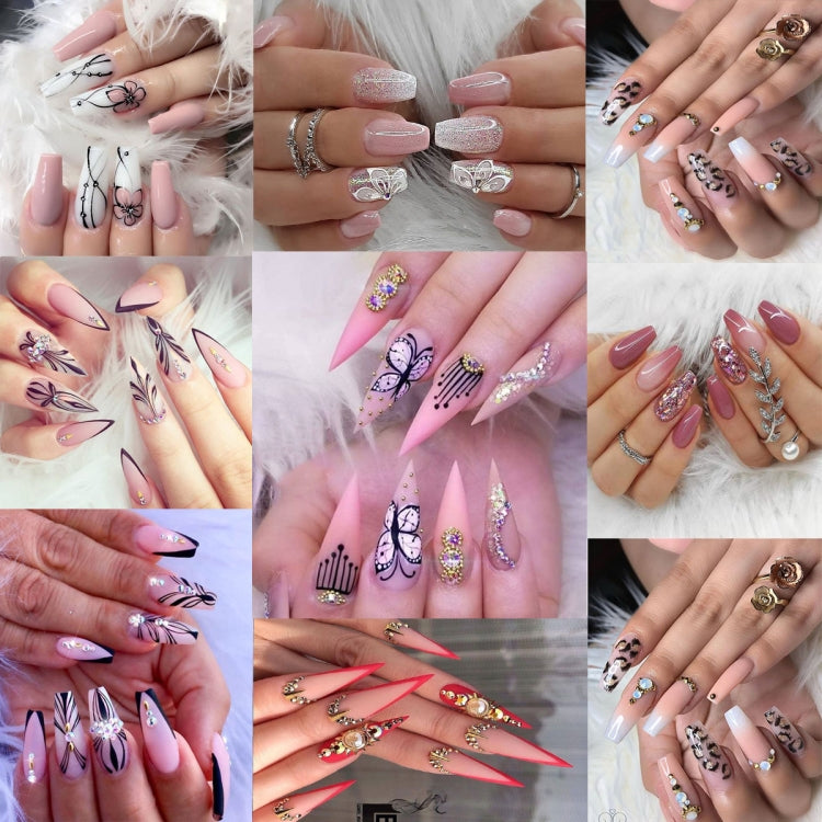 Pennello per nail art con manico in legno rosso Kolinsky