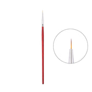 5pcs Nail Fine Line Pulling Pen Color Painting Flower Pen Fine Outline Nail Art Pen, No.1 0.6cm, No.2 0.9cm, No.3 1.2cm, No.4 1.8cm, No.5 2.4cm