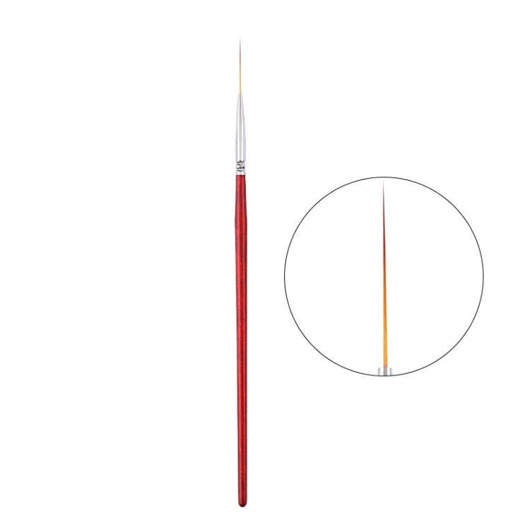 5pcs Nail Fine Line Pulling Pen Color Painting Flower Pen Fine Outline Nail Art Pen, No.1 0.6cm, No.2 0.9cm, No.3 1.2cm, No.4 1.8cm, No.5 2.4cm