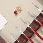 Set 5 Pennelli Nail Art Linea Fine per Decorazioni