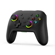 Gamepad con vibrazione somatosensoriale Bluetooth senza fili per Nintendo Switch/SwitchPRO, Black Gold, White Green, Black, White