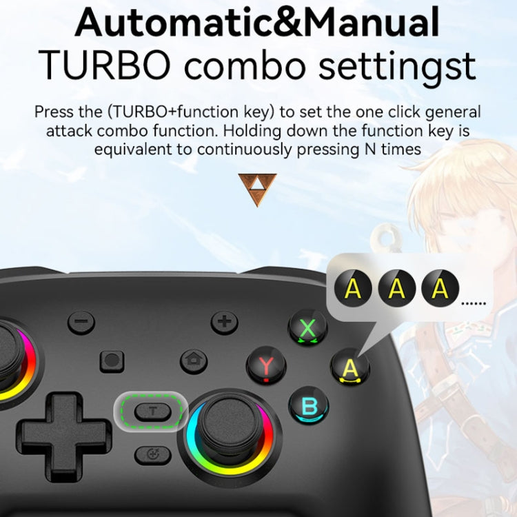 Gamepad Bluetooth con vibrazione per Nintendo Switch Pro