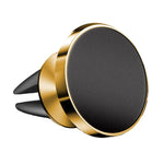 Supporto per telefono di navigazione con staffa di aspirazione magnetica per auto in lega di alluminio, Air Outlet (Black), Air Outlet (Gold), Air Outlet (Silver)