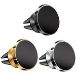 Supporto per telefono di navigazione con staffa di aspirazione magnetica per auto in lega di alluminio, Air Outlet (Black), Air Outlet (Gold), Air Outlet (Silver)