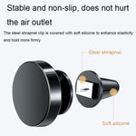 Supporto per telefono di navigazione con staffa di aspirazione magnetica per auto in lega di alluminio, Air Outlet (Black), Air Outlet (Gold), Air Outlet (Silver)