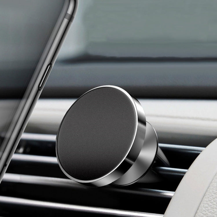 Supporto per telefono di navigazione con staffa di aspirazione magnetica per auto in lega di alluminio, Air Outlet (Black), Air Outlet (Gold), Air Outlet (Silver)