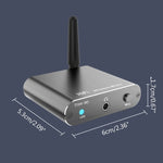 Ricevitore audio Bluetooth 5.2 Adattatore Bluetooth APTX HD in fibra coassiale AUX da 3,5 mm, D300