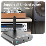 Ricevitore audio Bluetooth 5.2 Adattatore Bluetooth APTX HD in fibra coassiale AUX da 3,5 mm, D300