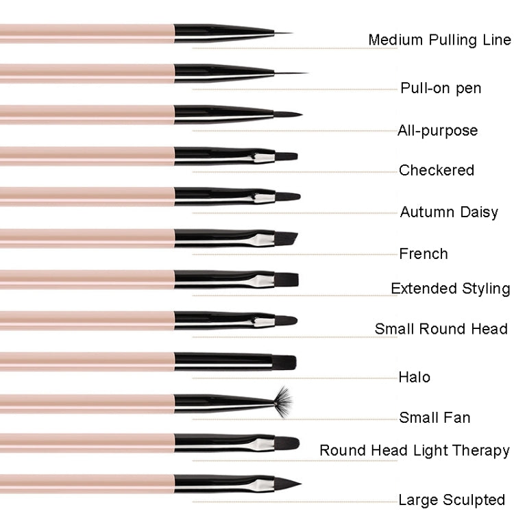 Pennello per nail art con setole in nylon 21cm