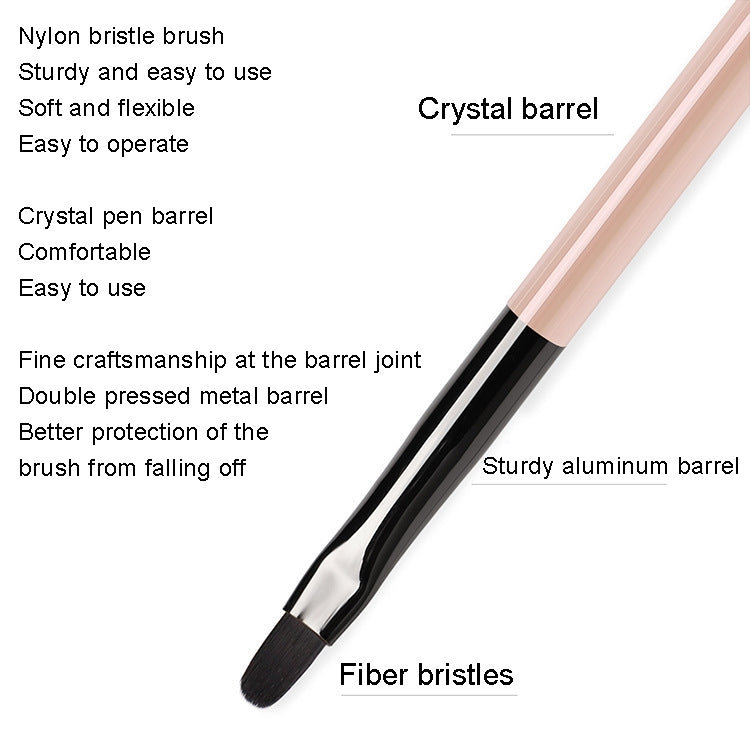 Pennello per penna acrilica color tè Pennello per unghie di bellezza Penna per pittura a colori Penna per terapia della luce