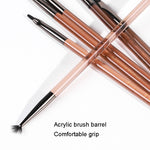 Pennello per nail art con setole in nylon 21cm