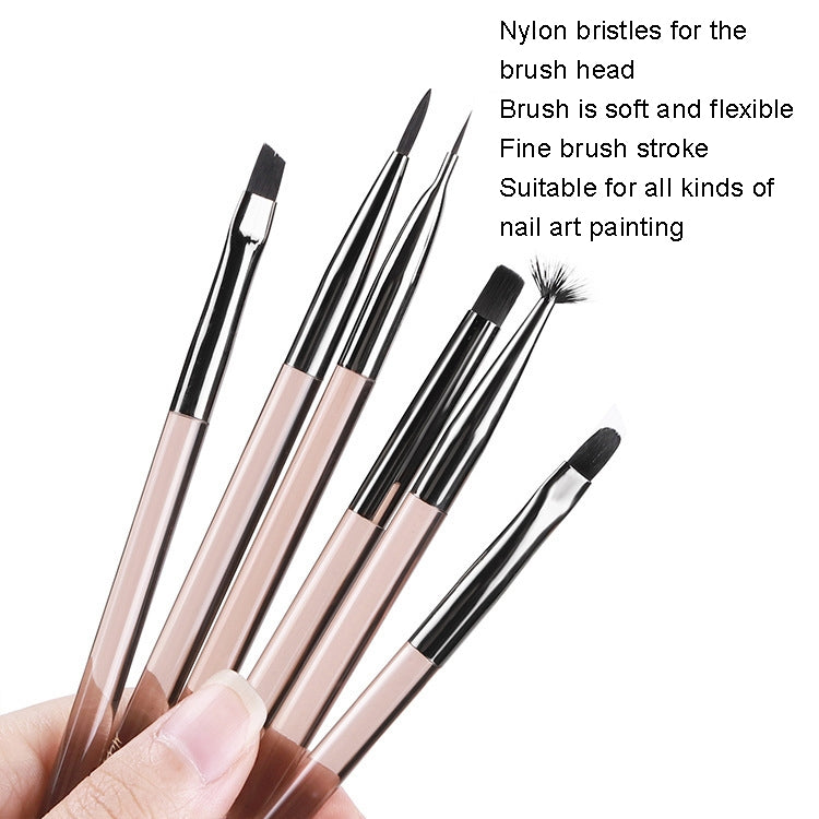 Pennello per nail art con setole in nylon 21cm
