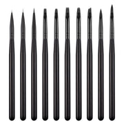 Penna da disegno per manicure con palo in legno Penna per pittura con terapia della luce, 10pcs/set
