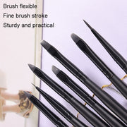 Penna da disegno per manicure con palo in legno Penna per pittura con terapia della luce, 10pcs/set