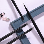 Set 10 pennelli per nail art con manico in legno