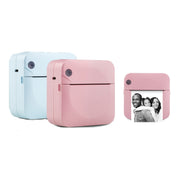 Stampante per etichette mini tascabile Bluetooth C17 Stampante termica senza inchiostro Stampante fotografica wireless, White, Pink, Blue