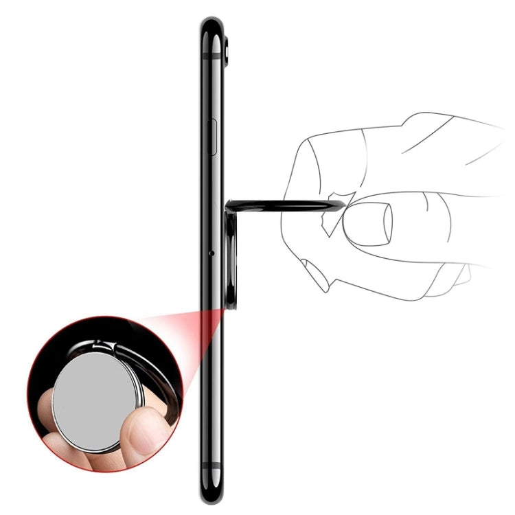 Staffa completamente in metallo Fibbia ad anello magnetico girevole a 360 gradi, 1pcs