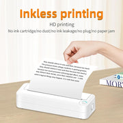 Stampante A4 senza inchiostro con connessione Bluetooth Stampante fotografica portatile per mini studenti per ufficio, X8