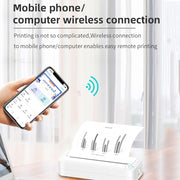 Stampante A4 senza inchiostro con connessione Bluetooth Stampante fotografica portatile per mini studenti per ufficio, X8