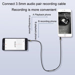 JINGHUA cavo da 3,5 mm conversione audio microfono trascrittore bidirezionale, 1m
