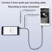 JINGHUA cavo da 3,5 mm conversione audio microfono trascrittore bidirezionale, 1m