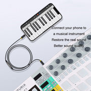 JINGHUA cavo da 3,5 mm conversione audio microfono trascrittore bidirezionale, 1m
