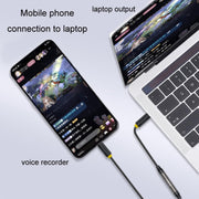 JINGHUA cavo da 3,5 mm conversione audio microfono trascrittore bidirezionale, 1m