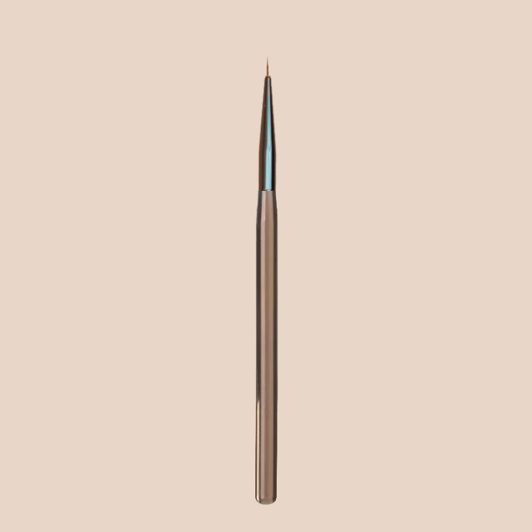 Penna per nail art marrone Set strumenti di disegno colorati, Short Line Pen, Long Line Pen, Petals Pen, Flat Head Fen, Versatile Pen, Round Head Pen, Sweeping pen, Double Head Pen