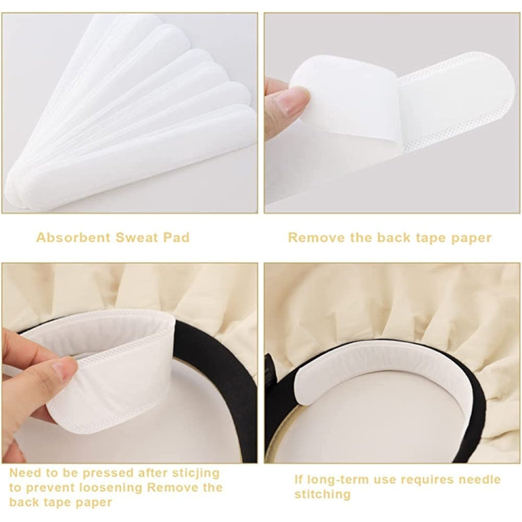 100 adesivi usa e getta per colletto e cappello assorbi sudore