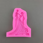 Stampo in gesso epossidico al cioccolato in silicone per sposi 3 pezzi, Small, Large