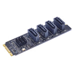 JMB582 M2 KEY-M NVME PCI-E alla scheda di trasferimento del disco rigido SATA3.0, M2 KEY-M NVME PCI-E To SATA3.0