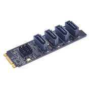 JMB582 M2 KEY-M NVME PCI-E alla scheda di trasferimento del disco rigido SATA3.0, M2 KEY-M NVME PCI-E To SATA3.0