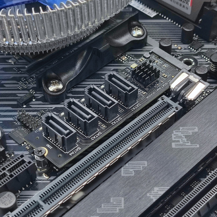 JMB582 M2 KEY-M NVME PCI-E alla scheda di trasferimento del disco rigido SATA3.0, M2 KEY-M NVME PCI-E To SATA3.0