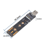 ENCNVME-R33 USB 3.2 Gen 2 10Gbps a NVMe M.2 Adattatore SSD Chip RTL9210 per chiave M M2 NVMe, ENCNVME-R33