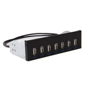 Pannello frontale bit per unità ottica USB 2.0 a 7 porte, Side Plug, Flat Mouth