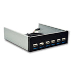 Pannello frontale bit per unità ottica USB 2.0 a 7 porte, Side Plug, Flat Mouth
