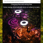 Lampada da terra LED solare doppia sorgente per esterni
