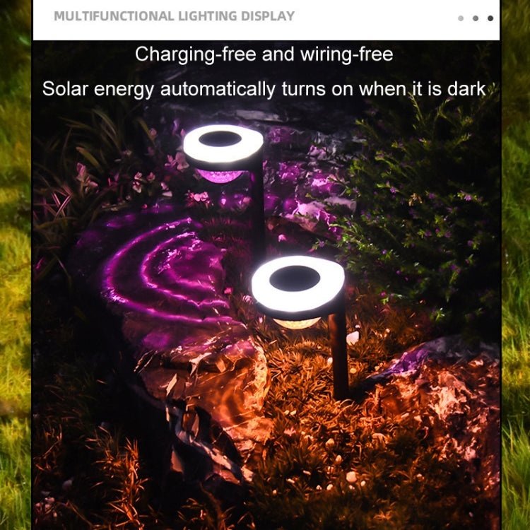 Lampada da terra LED solare doppia sorgente per esterni