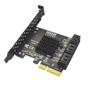 Scheda di espansione dell'adattatore SATA 3.0 Convertitore ASMedia ASM1166, PCIE  4X To 6 Port, PCIE 1X To 6 Port, PCIE 1X To 10 Port, PCIE 4X To 10 Port, PCIE 1X To 8 Port