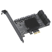 Scheda di espansione dell'adattatore SATA 3.0 Convertitore ASMedia ASM1166, PCIE  4X To 6 Port, PCIE 1X To 6 Port, PCIE 1X To 10 Port, PCIE 4X To 10 Port, PCIE 1X To 8 Port