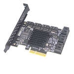 Scheda di espansione dell'adattatore SATA 3.0 Convertitore ASMedia ASM1166, PCIE  4X To 6 Port, PCIE 1X To 6 Port, PCIE 1X To 10 Port, PCIE 4X To 10 Port, PCIE 1X To 8 Port