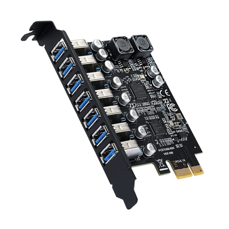 PCE7USB-R05 PCI-E a USB 3.2 GEN1 Scheda di espansione a 7 porte 19PIN Super Speed 5Gbps, PCE7USB-R05