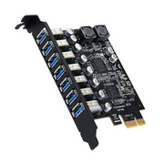 PCE7USB-R05 PCI-E a USB 3.2 GEN1 Scheda di espansione a 7 porte 19PIN Super Speed 5Gbps, PCE7USB-R05