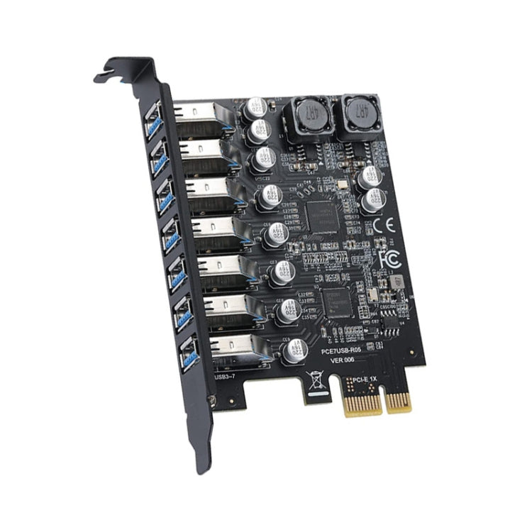 PCE7USB-R05 PCI-E a USB 3.2 GEN1 Scheda di espansione a 7 porte 19PIN Super Speed 5Gbps, PCE7USB-R05