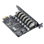PCE7USB-R05 PCI-E a USB 3.2 GEN1 Scheda di espansione a 7 porte 19PIN Super Speed 5Gbps, PCE7USB-R05