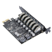 PCE7USB-R05 PCI-E a USB 3.2 GEN1 Scheda di espansione a 7 porte 19PIN Super Speed 5Gbps, PCE7USB-R05