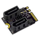 Scheda adattatore da M2 a SATA3.0 Scheda PCI-E3.0 KEY A+E Chip WiFi da M.2 a SATA JMB582, JMB582