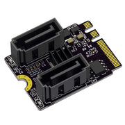 Scheda adattatore da M2 a SATA3.0 Scheda PCI-E3.0 KEY A+E Chip WiFi da M.2 a SATA JMB582, JMB582