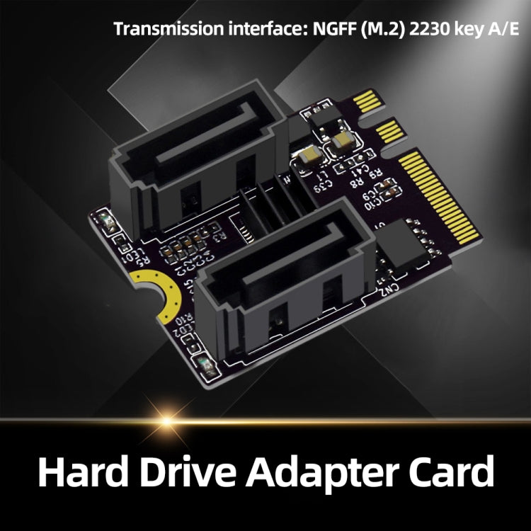 Scheda adattatore da M2 a SATA3.0 Scheda PCI-E3.0 KEY A+E Chip WiFi da M.2 a SATA JMB582, JMB582